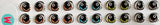 3D Eyes Stickers 722, Nivia Arts -7mm