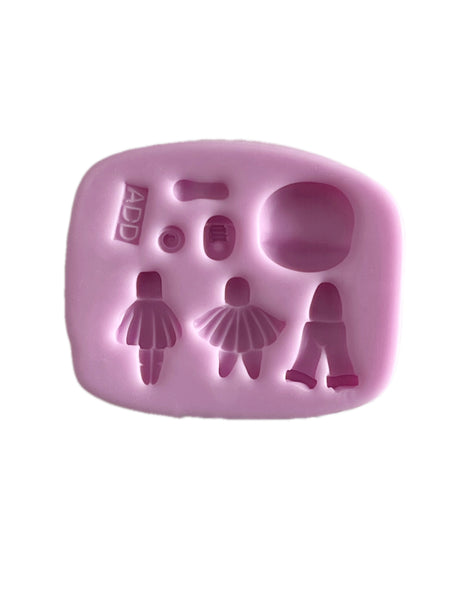 Pretty Girls Ticas, Dani Decor Silicone Mold  32