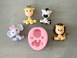 Cute Universal animal, Dani Decor Silicone Mold 4