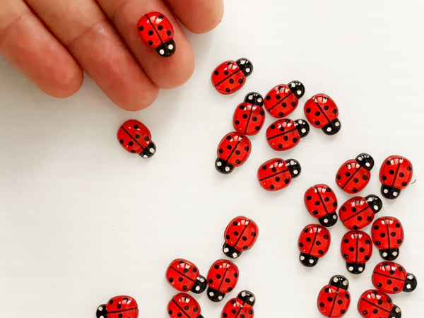 Mini Cute Ladybug Flatback (10 units)
