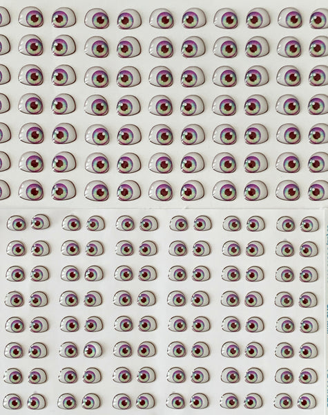 3D Eyes Stickers Rainbow 3, MF-ARTS