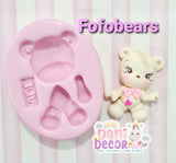 Naughty cute bear, Danidecor mold 57