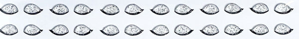 3D Eyes Stickers Closed Eyes / Transparent with glitter, Verartes