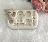 Cute Bears, Silicone Mold