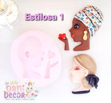 Ladies, Princess, Dani Decor Silicone Mold 75