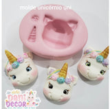 Cute Unicorn Head, mold Dani Decor Silicone Mold  72