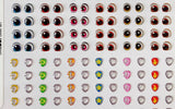 3D Eyes Stickers 02, Nivia Arts